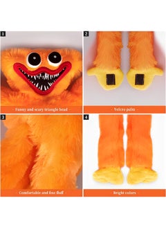 MAGIC VAULT 40cm Poppy-Playtime Higgywuggy Plush Toy, Cute and scary plush doll,Huggy-Wuggy Plush Doll, for Kids and Adults Collect Gift Toys (Orange)  - Image 4