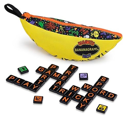 BANANAGRAMS Halloween Party Family Tile Game Ages 10 28 Players 30 Minutes Playing Time - Image 1