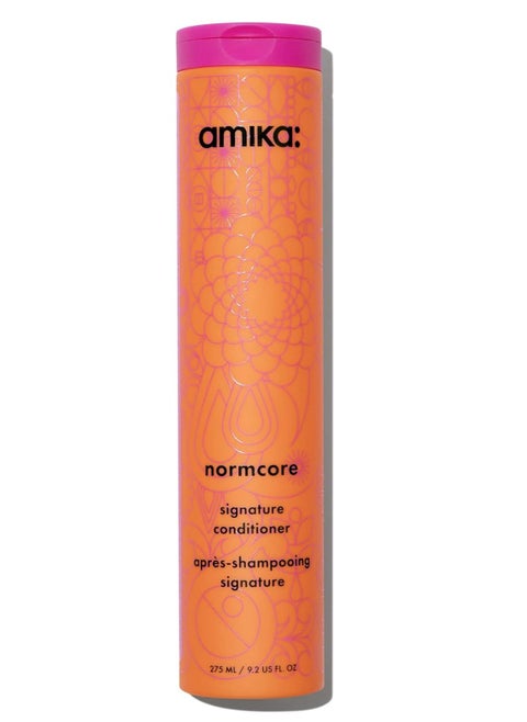 Amika Normcore Signature Conditioner – Everyday Hydrating and Nourishing Conditioner with Coconut Oil, Shea Butter, and Sea Buckthorn for Soft, Shiny, and Balanced Hair – 275 ml / 9.2 oz, Vegan & Cruelty-Free