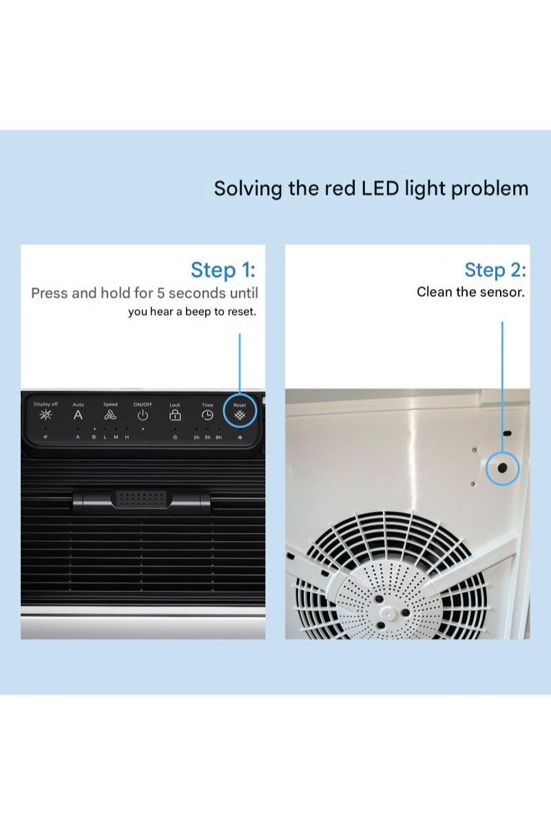 مرشحات بديلة لتنقية الهواء، متوافقة مع جهاز تنقية الهواء ibsun ZY3866، عبوة 2 - Image 3