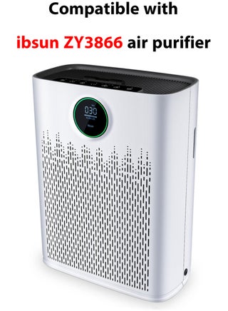 مرشحات بديلة لتنقية الهواء، متوافقة مع جهاز تنقية الهواء ibsun ZY3866، عبوة 2 - view 2