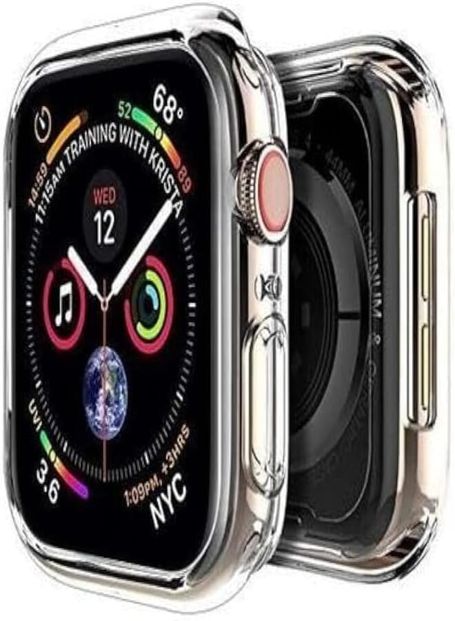 Next Next Store Case Compatible with iWatch Series 7/8/9 Slim 45mm Protective Cover Edge Bumper Anti-Scratch (Clear)