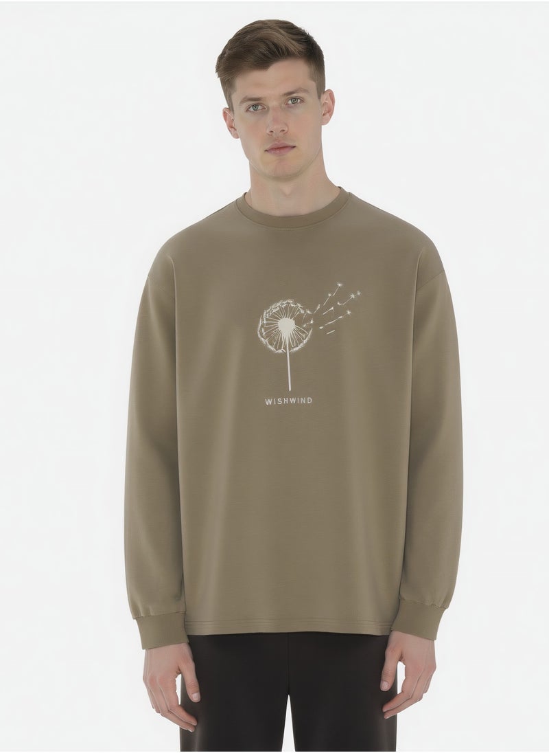 WISHWIND Unisex Dandelion Long Sleeve Sweatshirt – Khaki - pzsku/Z8278FE545D3AE0CE523DZ/45/1741694649/8950dff4-c229-4e8f-9edc-bbefdbf355b3