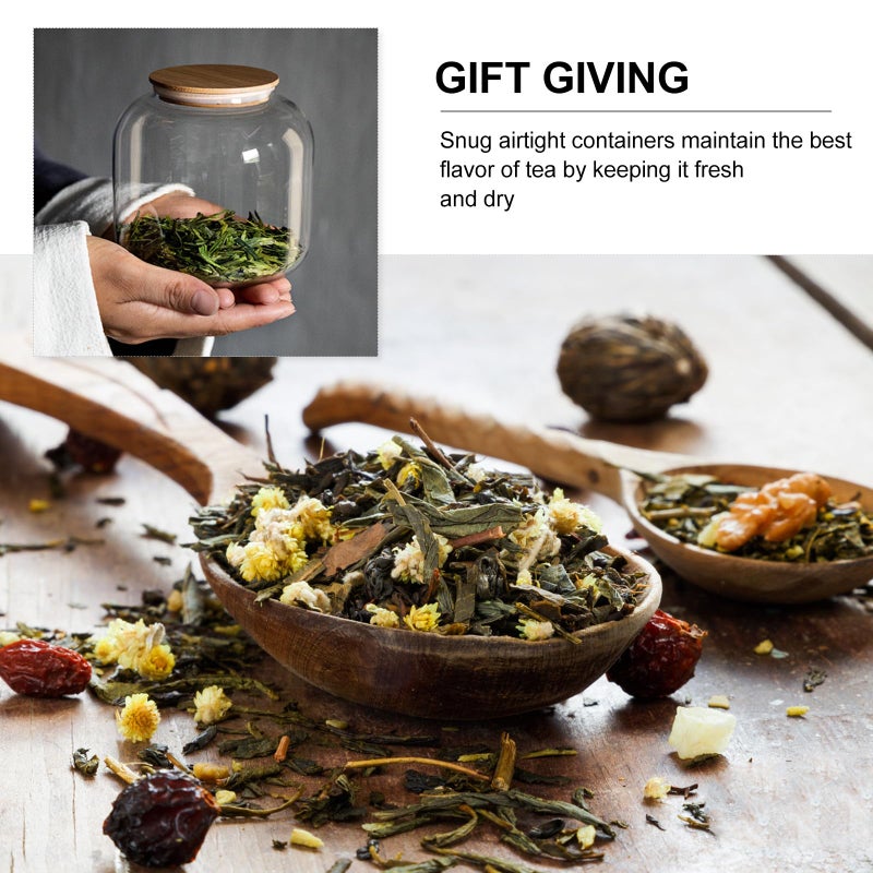 Airtight Glass Tea Canister with Lid for Pu erh Tieguanyin Tea Food Storage Container - Image 4