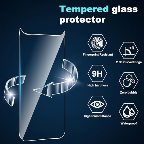 Fhyeugfy for iPhone Air/17 Air 6.5 inch Screen Protector,[3+1 Pack] Back Screen Protector+Camera Lens Protector,Tempered Glass,Bubble-Free,Anti-Scratch - Image 4