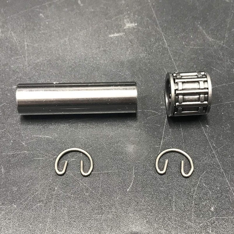 DONSP1986 YD100 LD100 Piston Pin 10mm, Needle Bearing, Clips Combo - Replacement Part for 2 Stroke YD100 LD100 100cc Gas Motorized Bicycle - Image 1