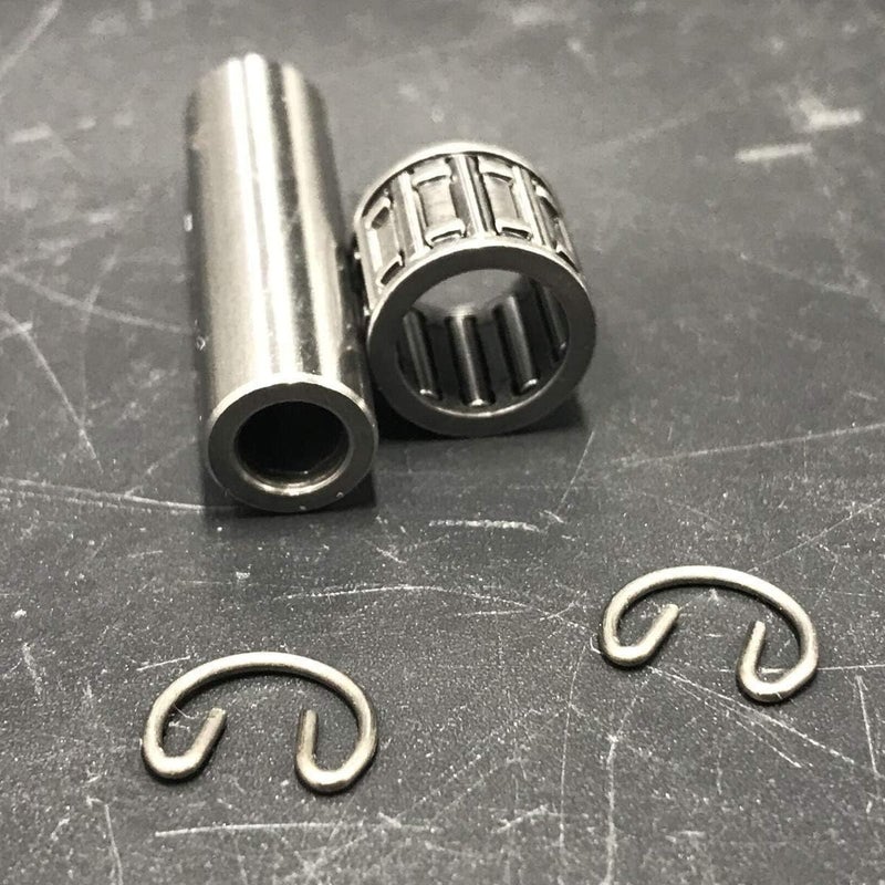 DONSP1986 YD100 LD100 Piston Pin 10mm, Needle Bearing, Clips Combo - Replacement Part for 2 Stroke YD100 LD100 100cc Gas Motorized Bicycle - Image 2