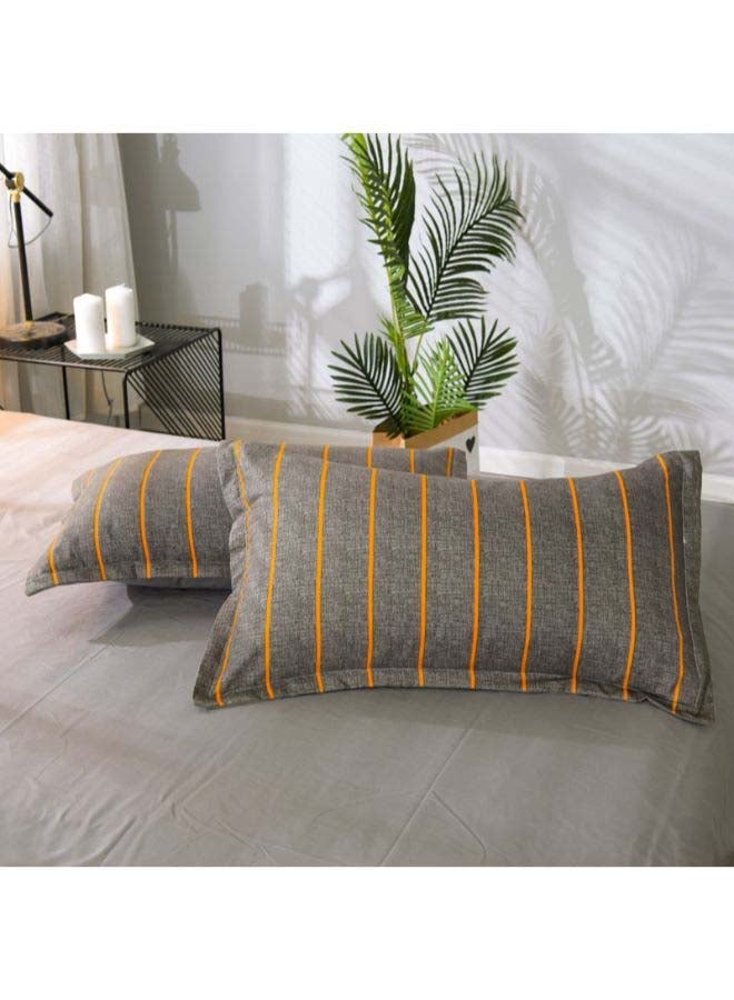 NIBEMINENT 4-Piece Ye Mo Duvet Cover Set polyester Brown/Yellow - Image 5