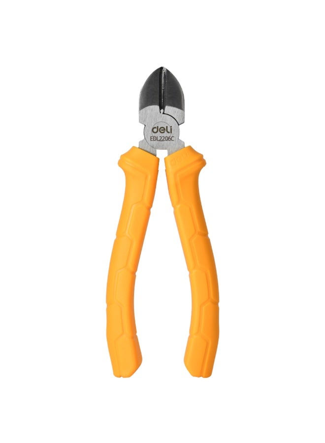 Deli 6" German Plier, #55 Carbon Steel, HRC 62 Edge, 3000 Cuts Life, Classic Handle, Rust-Proof, High-Frequency Quenched, Wear-Resistant, Precision Cutting Tool – Packed in PE Bag - Image 2