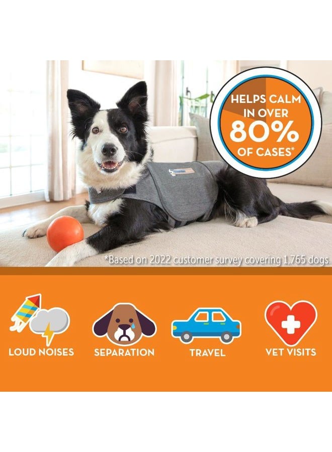 ThunderShirt for Dogs, Small, Heather Gray Classic - Dog Anxiety Relief Calming Vest - Image 3