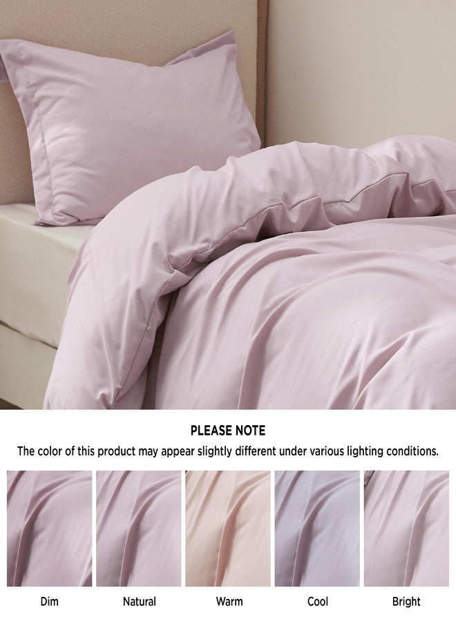 بيد شور غطاء لحاف Bedsure مقاس توين/توين XL - طقم مفروشات ناعم مزدوج الطبقات للأطفال والكبار، إغلاق بسحاب، قطعتان، يشمل غطاء لحاف واحد (68 بوصة × 90 بوصة) وغطاء وسادة واحد، بدون لحاف داخلي، لون وردي موكا - Image 5