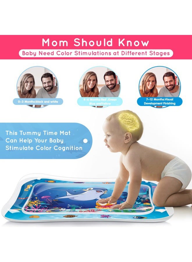 Infinno Tummy Time Mat 2022 Upgraded, Sensory Water Mat for Babies, Gym & Activity Mat, Great Gift Idea of Baby Stuffs - Image 3