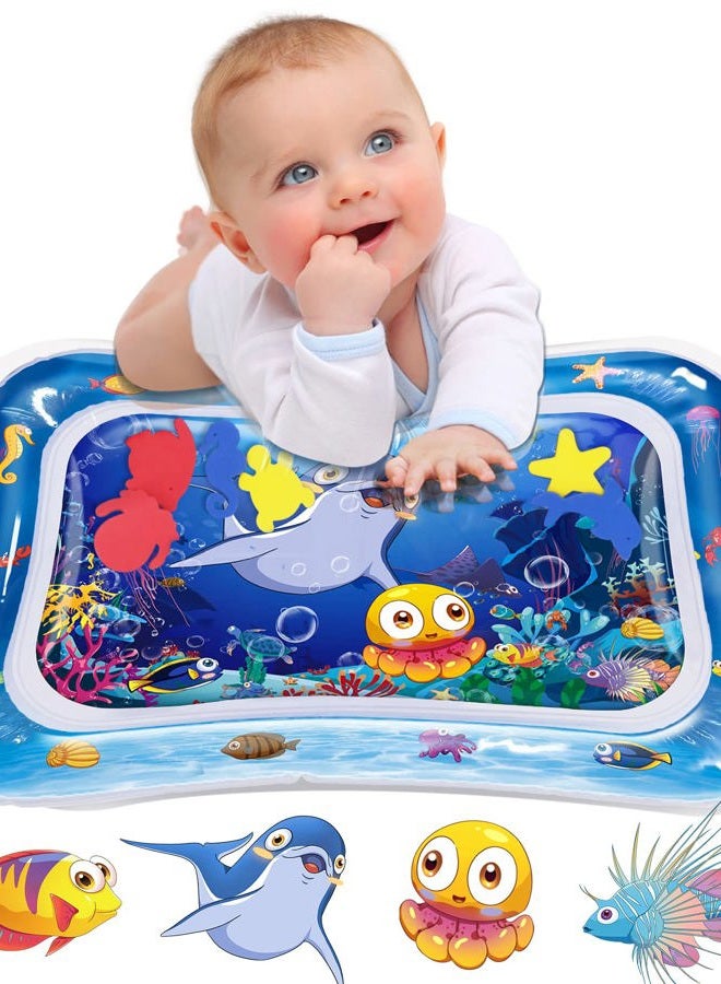 Infinno Tummy Time Mat 2022 Upgraded, Sensory Water Mat for Babies, Gym & Activity Mat, Great Gift Idea of Baby Stuffs - Image 1