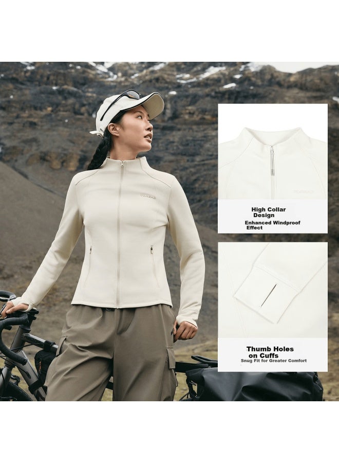 Toread Softshell Jacket Slim Fit Outdoor Hiking Sports Warm Windproof Mountaineering Women's Black XL - Image 3