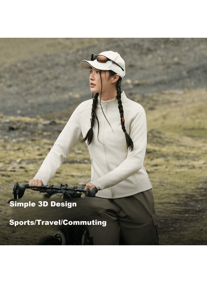 Toread Softshell Jacket Slim Fit Outdoor Hiking Sports Warm Windproof Mountaineering Women's Black XL - Image 2