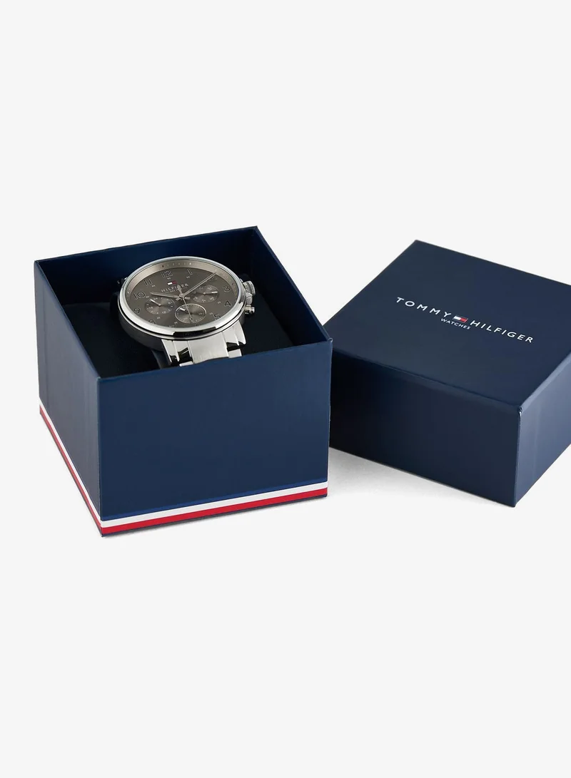 Tommy Hilfiger  Mens Analog Multifunction Quartz Watch With Silver Stainless Steel Bracelet - 1710382 for Men | Best Price UAE