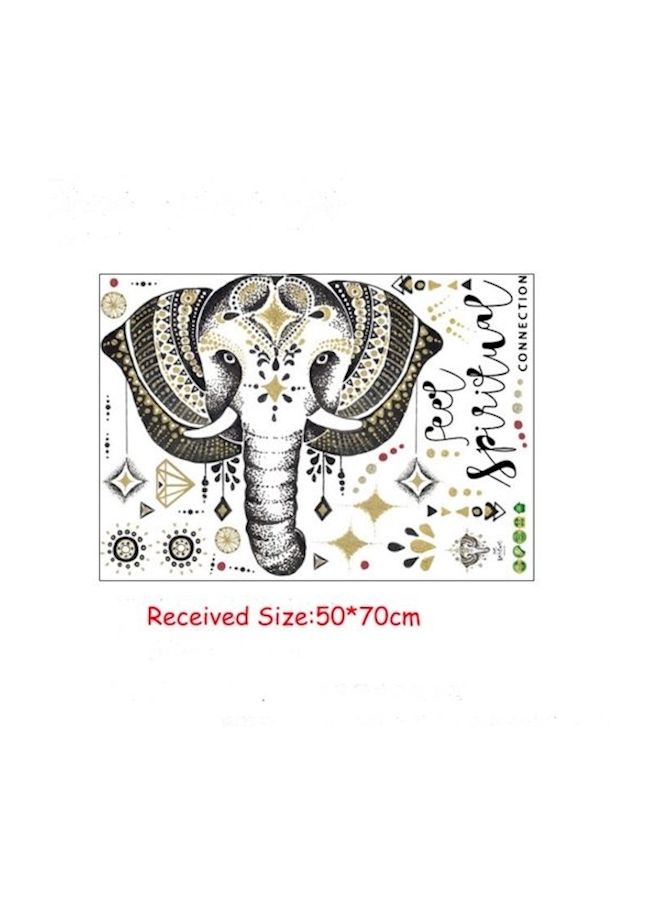NIBEMINENT 3D Elephant Wall Stickers Multicolour - Image 4