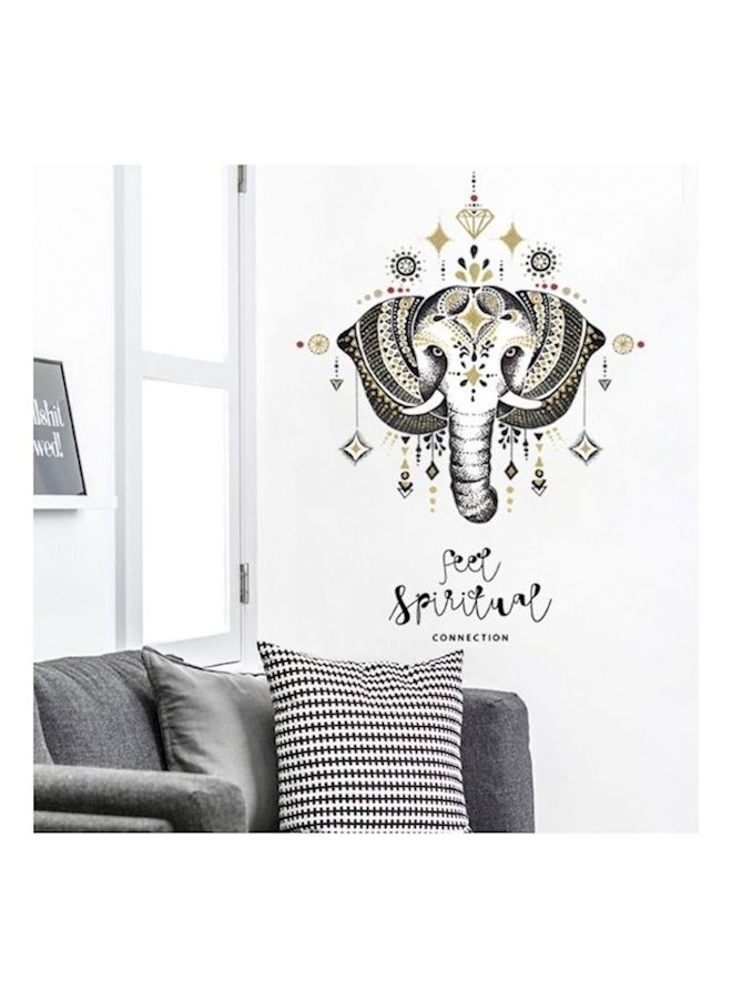 NIBEMINENT 3D Elephant Wall Stickers Multicolour - Image 1