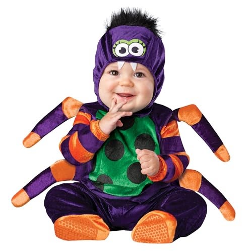 Fun World InCharacter Costumes Babys Itsy Bitsy Spider BlackPurple XSmall