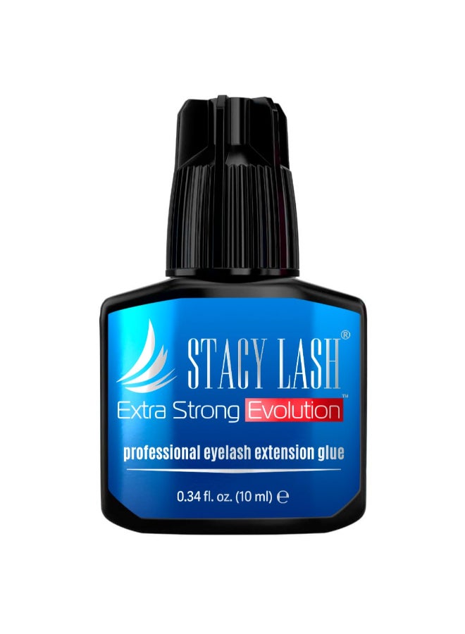 STACY LASH Extra Strong Evolution Eyelash Extension Glue 034 floz10 ml12 Sec DryRetention 8 WeeksProfessional SuppliesBlack Adhesive - Image 3