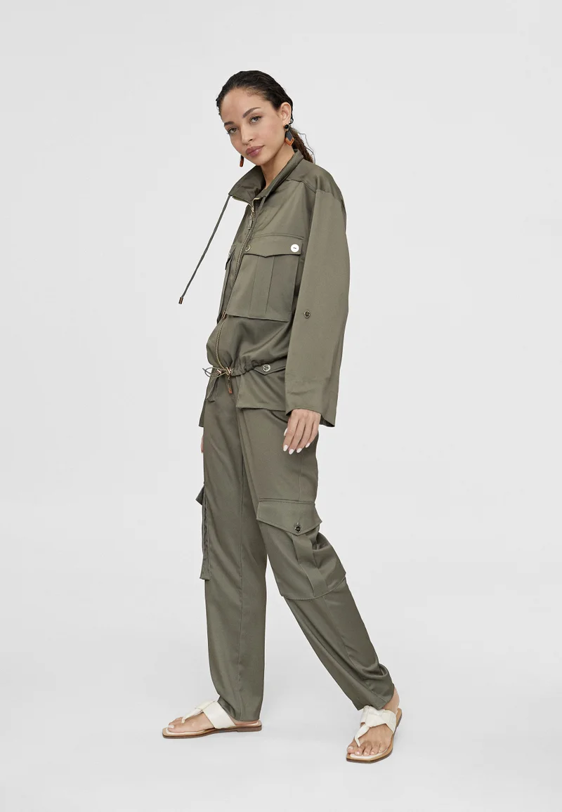 Lola Casademunt Monochrome bomber jacket with pockets