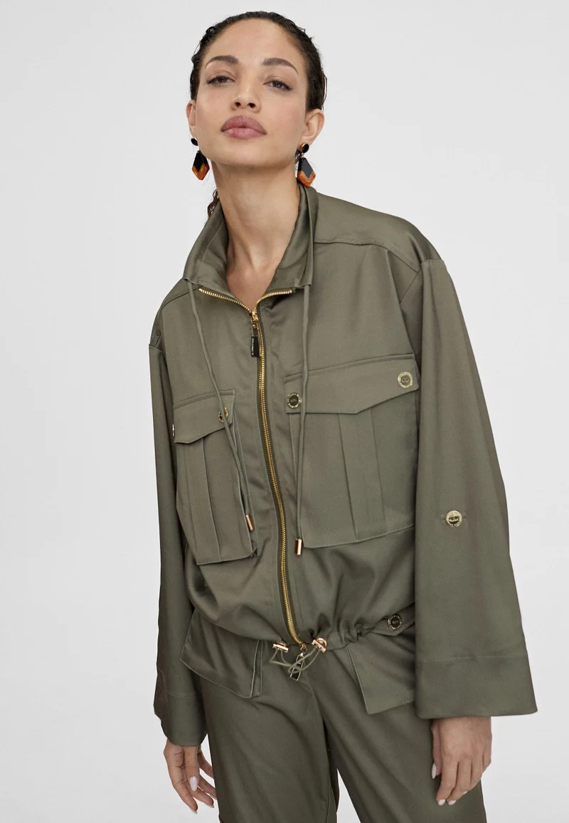Lola Casademunt Monochrome bomber jacket with pockets
