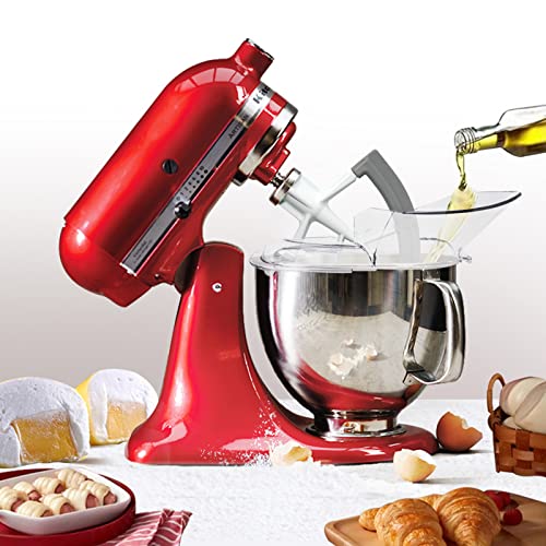 Moloudan Pouring Shield for KitchenAid 4.5 and 5 Quart Tilt-Head Stand Mixers Stainless Steel Bowls ONLY, Secure Fit Splatter Guard, and Flex Edge Beater for KitchenAid 4.5-5Qt Tilt-Head Stand Mixers - Image 2