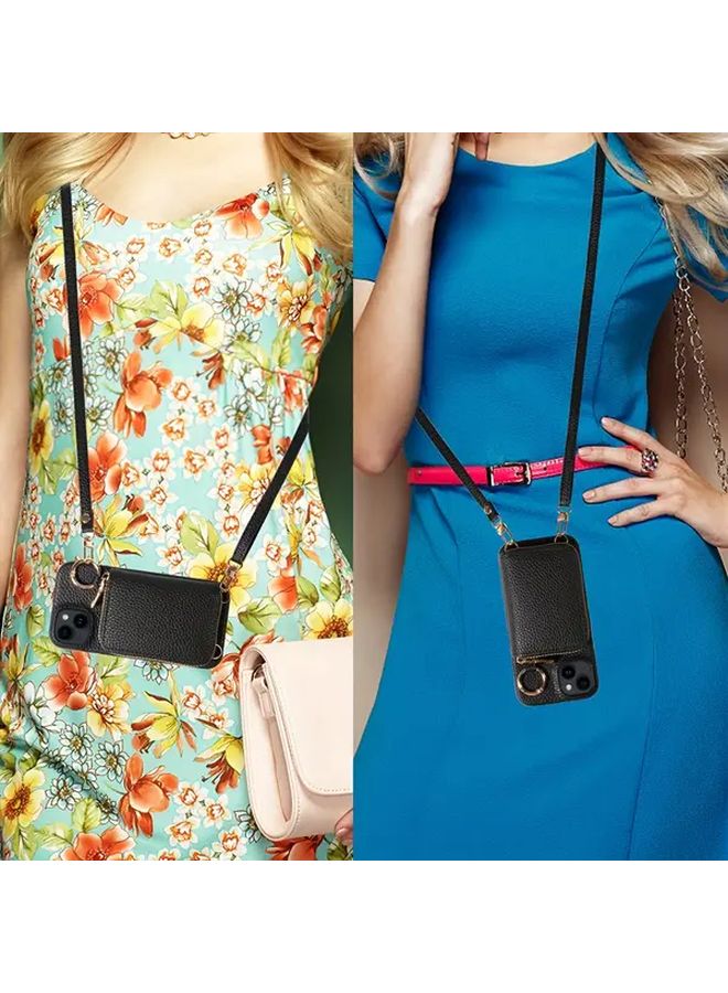 Beige Accordion Zipper Crossbody Anti Drop Coin Purse And Headphone Case For IPhone 16 Plus Compact Stylish Durable - Image 4