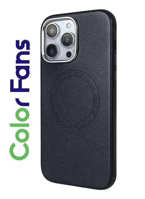 Case for iPhone 12 Pro Max Fashion Leather Magnetic Cover Black