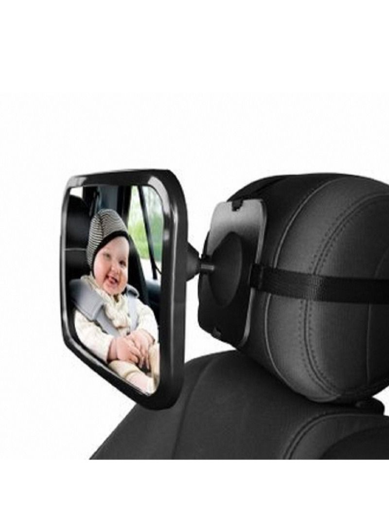 ET-LIFE Car Baby Rear View Mirror BCM-XL Black - Image 1