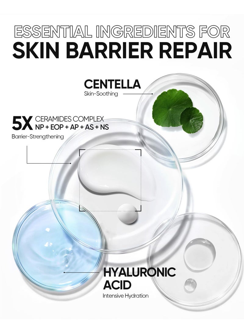 سكينتفيك كريم مرطب SKINTIFIC | مرطب وجه لجميع أنواع البشرة | كريمات وجه تحتوي على حمض الهيالورونيك و 5X سيراميد | مرطب مرطب | خالٍ من العطر وغير كوميدوغينيك - Image 2