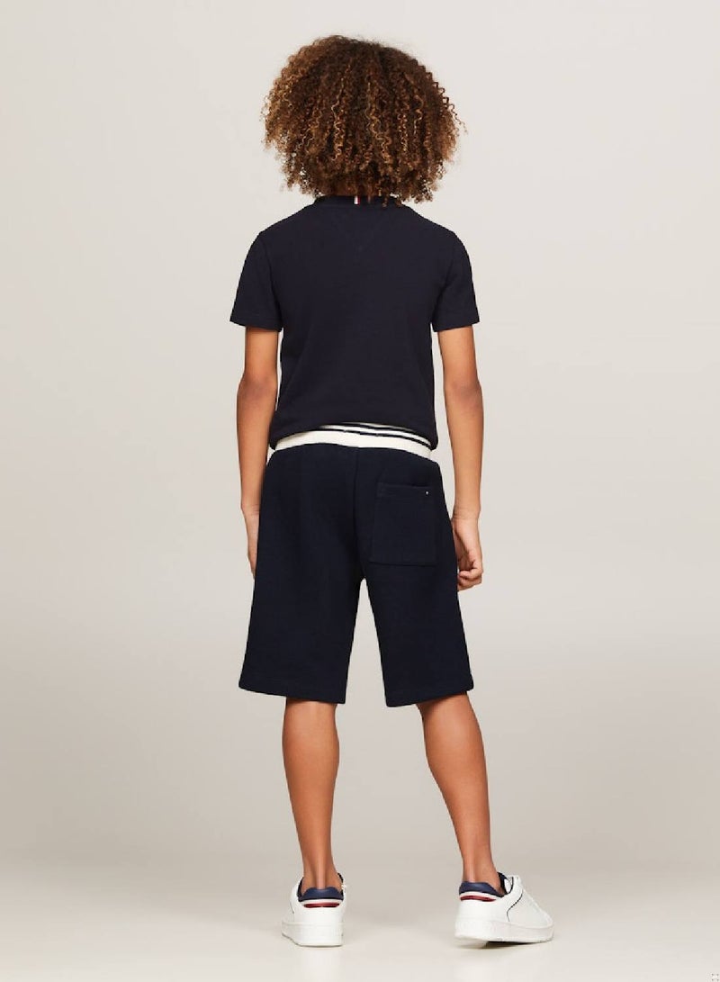 TOMMY HILFIGER Hilfiger Monotype Archive Crest Logo Sweat Shorts - Image 3
