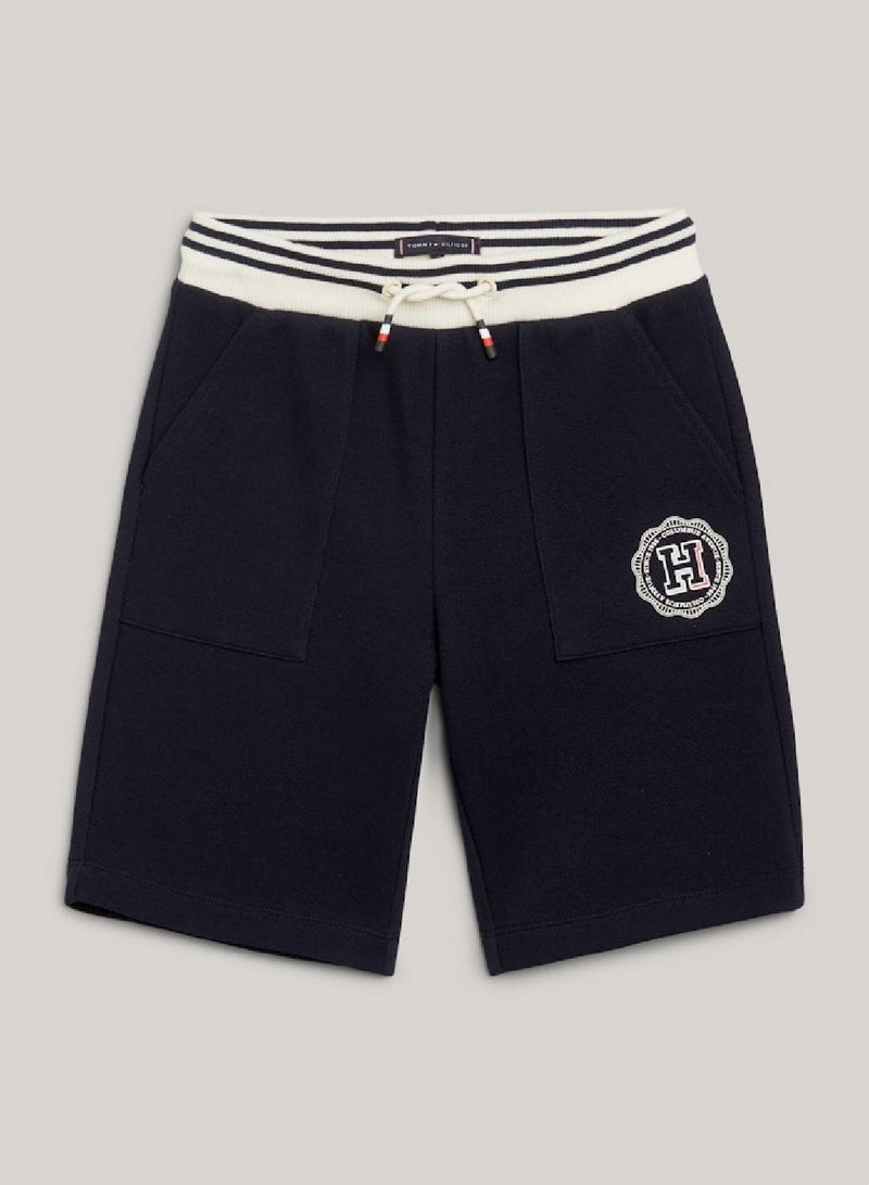 TOMMY HILFIGER Hilfiger Monotype Archive Crest Logo Sweat Shorts - Image 2