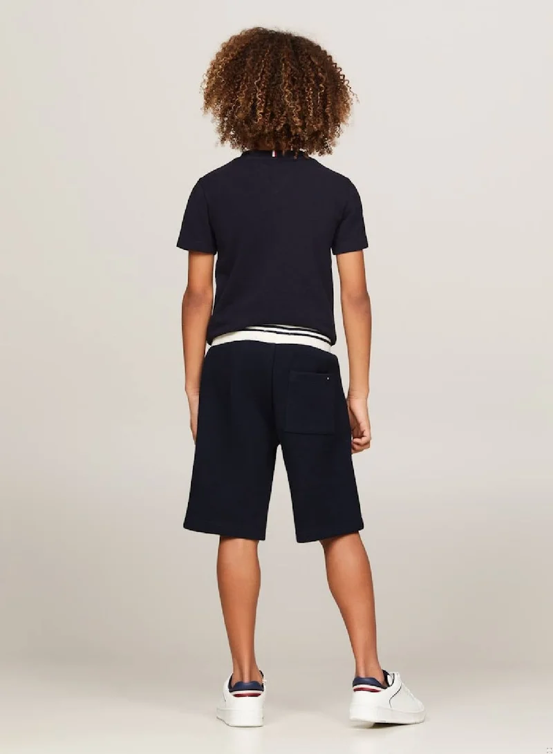 Tommy Hilfiger  Hilfiger Monotype Archive Crest Logo Sweat Shorts for Men | Best Price UAE