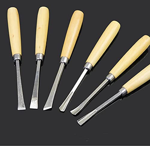 DEZIINE Heavy Duty 6 Pcs Wood Carving Chisel Set For Home & Professional Use - Image 2