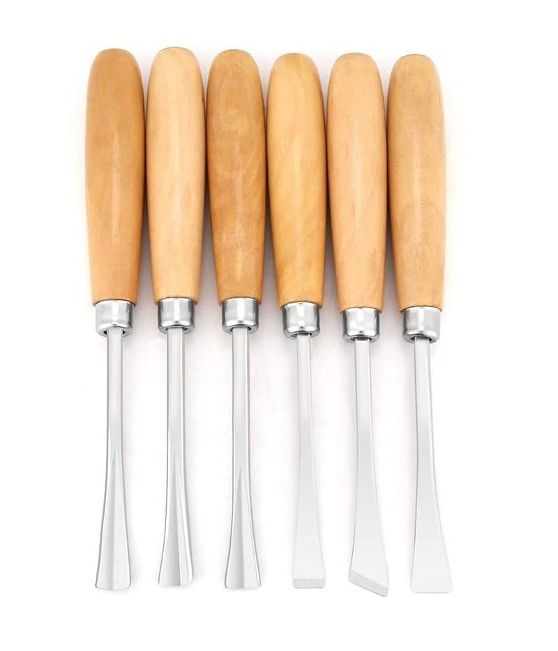 DEZIINE Heavy Duty 6 Pcs Wood Carving Chisel Set For Home & Professional Use - Image 4