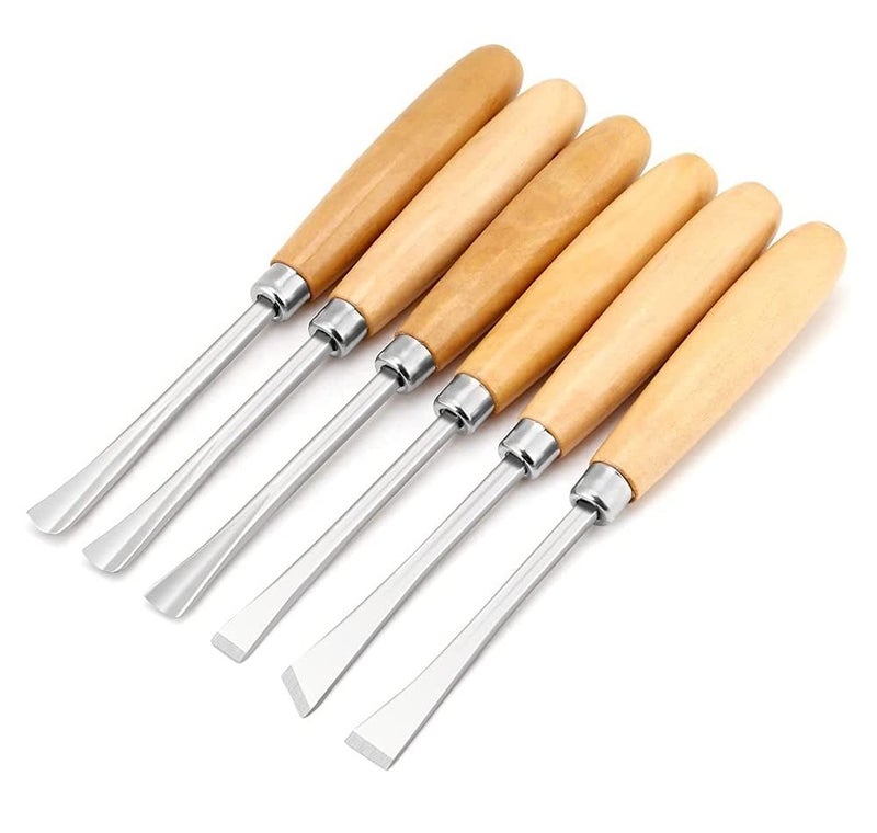DEZIINE Heavy Duty 6 Pcs Wood Carving Chisel Set For Home & Professional Use - Image 1