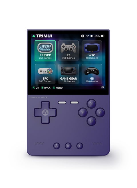 Trimui Brick Handheld Game Linux Console T3040 Portable Open-Source Allwinner A133P PowerVR GE8300 3.2 inches IPS Full-fit Screen Built-in Mono Microphone 3000mAh