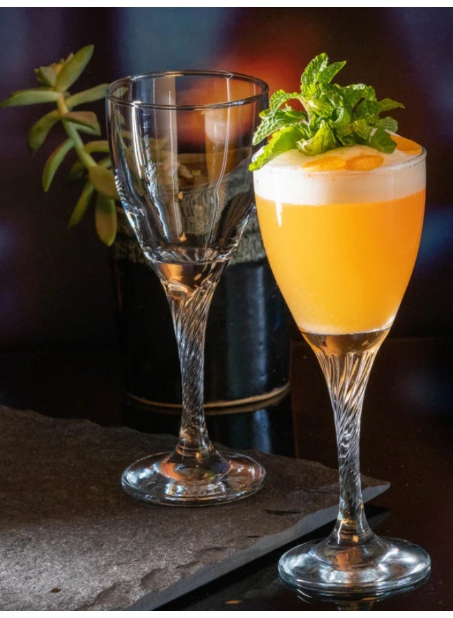 Paşabahçe Pasabahce Twist Stemware 180cc – 3-Piece Stylish Wine Glass Set SB - Image 1