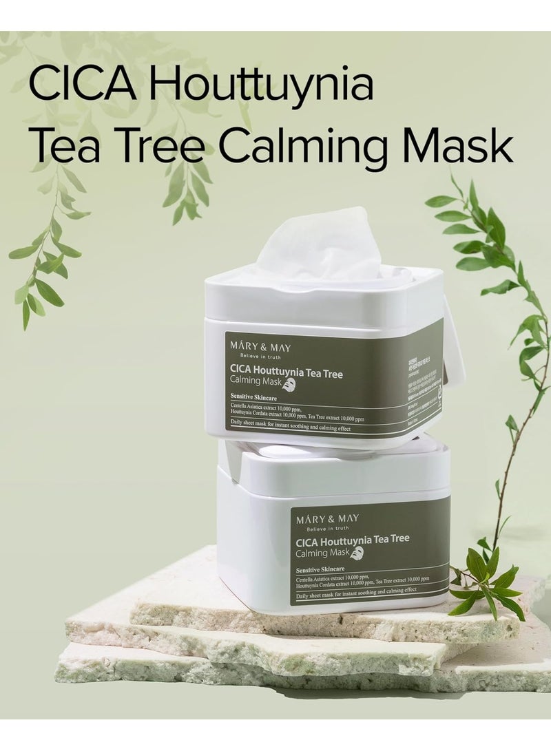 MARY & MAY Mary&May Mary & May CICA Houttuynia Tea Tree Calming Mask, 400g - Image 2
