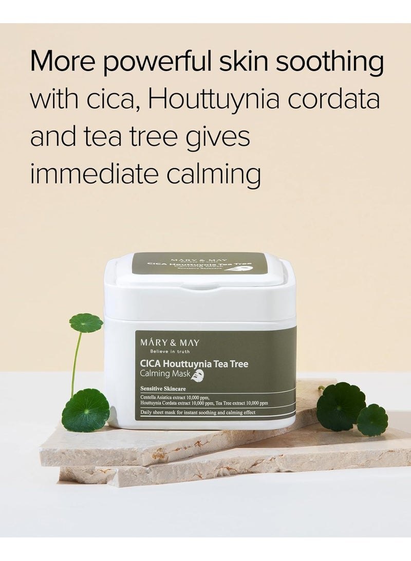 MARY & MAY Mary&May Mary & May CICA Houttuynia Tea Tree Calming Mask, 400g - Image 4