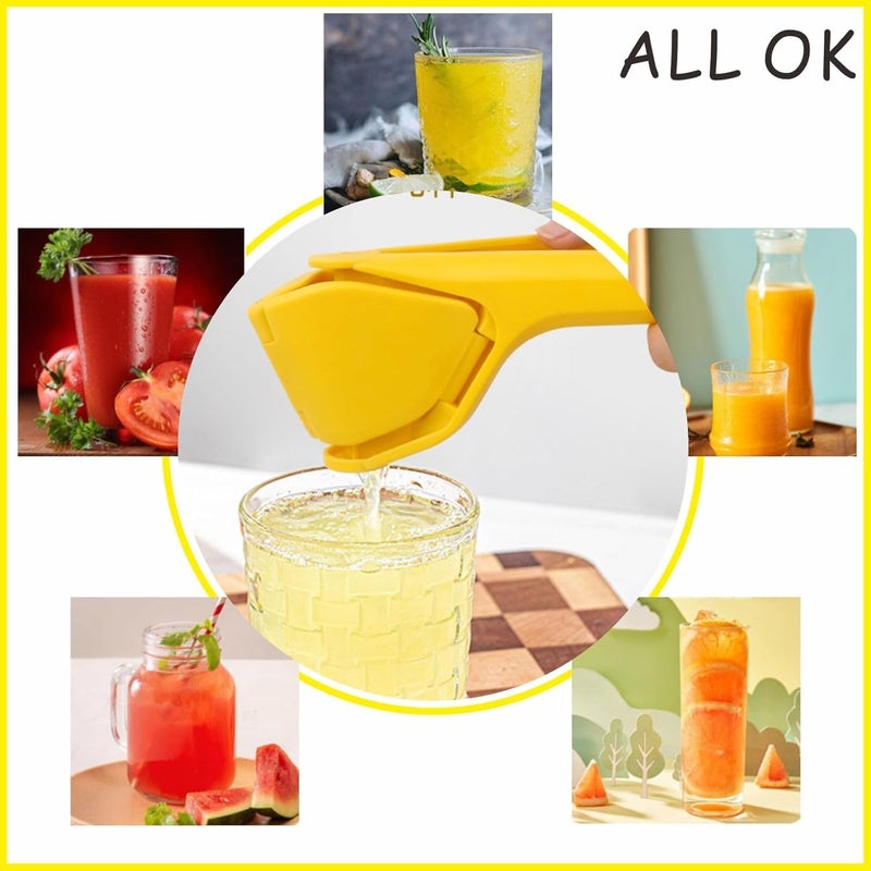 UPDESH Lemon Lime Squeezer Manual Effortless Hand Juicer with Lever Principle Design Lime Squeeze Fluicer Fold Flat Juicer Easy to Use for Lemon Lime Citrus Orange Fruits - Image 3