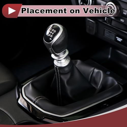 HEROFFIX 1 Pc Gear Shift Stick Gaiter for Toyota Corolla 2001-2013 Gear Stick Knob Cover Boot Shift Cover No.5880812180B0 Black Faux Leather - Image 3