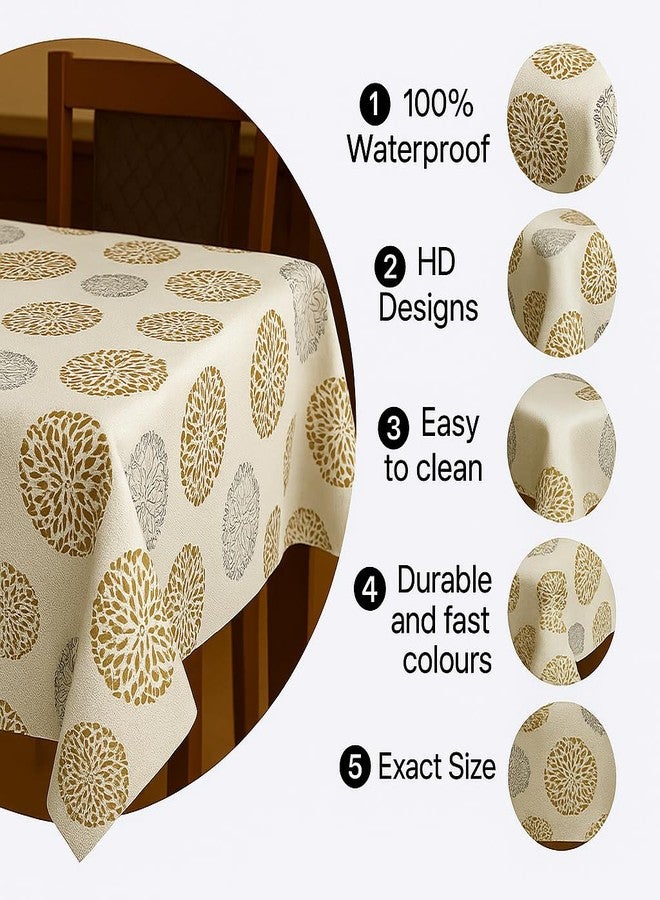Homerz Premium 6 Seater Waterproof Table Cover, Exact Sizes, Royal Finish (Planet, 54x78 inch- 6 Seater) - Image 4