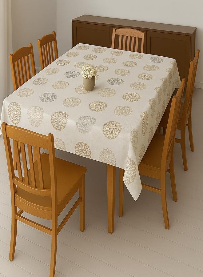Homerz Premium 6 Seater Waterproof Table Cover, Exact Sizes, Royal Finish (Planet, 54x78 inch- 6 Seater) - Image 1