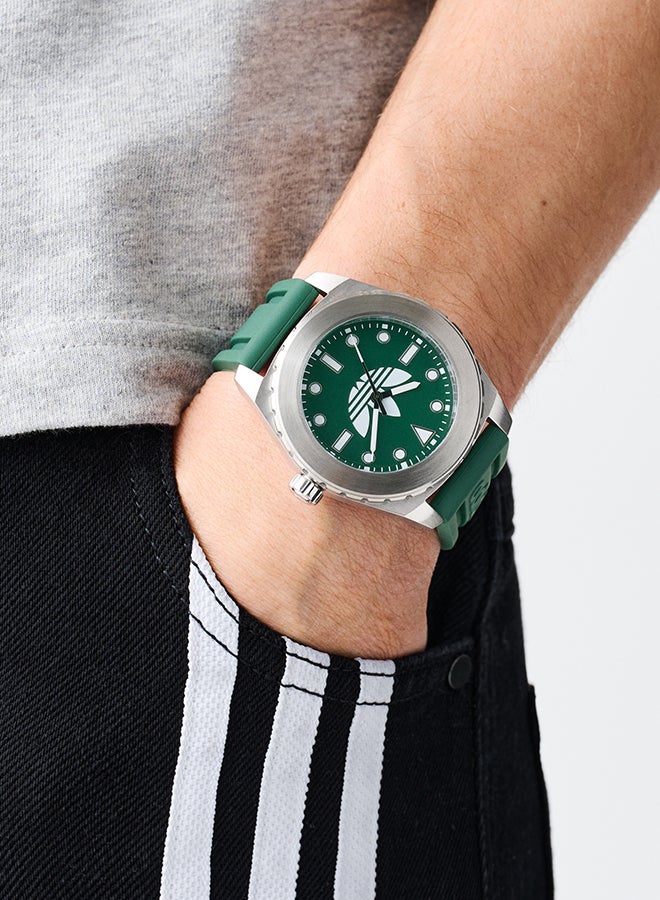 Adidas Uni Discoverer One Grn Dl Ss Cs 44 Mm Qtz Grn Sil Ss25 - Image 4