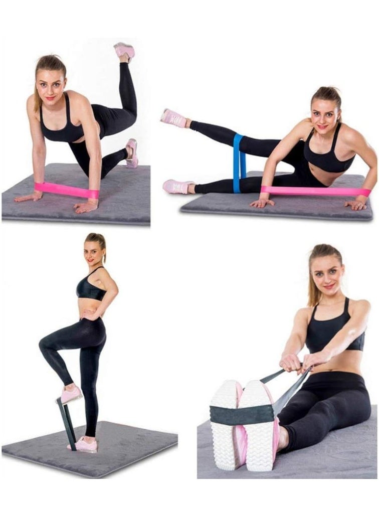MDBuddy Resistance Bands Set, 5 Assorted Strength Training Bands and Stretch Loops, Resistance Loop Bands for Workout, Fitness, Yoga for Arms, Legs, Hips - Image 4