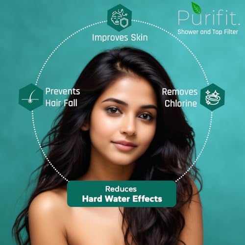 Purifit Shower & Tap Filter for Hard Water | Advanced Water Softener for Bathroom Tap | Reduces Chlorine & Hard Water | Long-Lasting Cartridge Up to 8 Months - Image 3