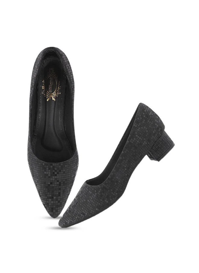 شوتوبيا Shoetopia Girls Block Pumps with Laser Cuts