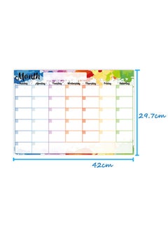 Beauenty Erasable Month Week Planner, Dry Erase Calendar Whiteboard, Calendar Sticker Fridge Magnet Memo Message Board Schedule Set with 4 Different Colors Pens and a Board Eraser, Great Gift for Kids  - Image 5